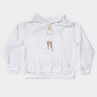 White Dress Kids Hoodie